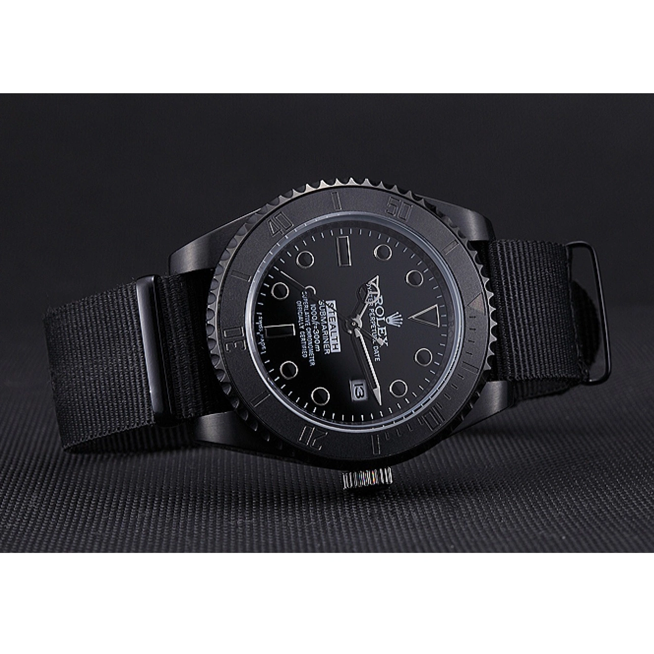 Aaa fake watches Black Stealth Rolex 621993 Submariner 0709